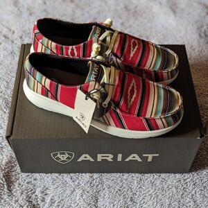Ariat Red Striped Casual Hilo Shoes